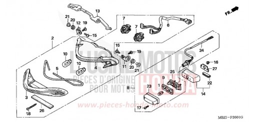 TAILLIGHT (CB600F3/4/5/6) CB600F5 de 2005